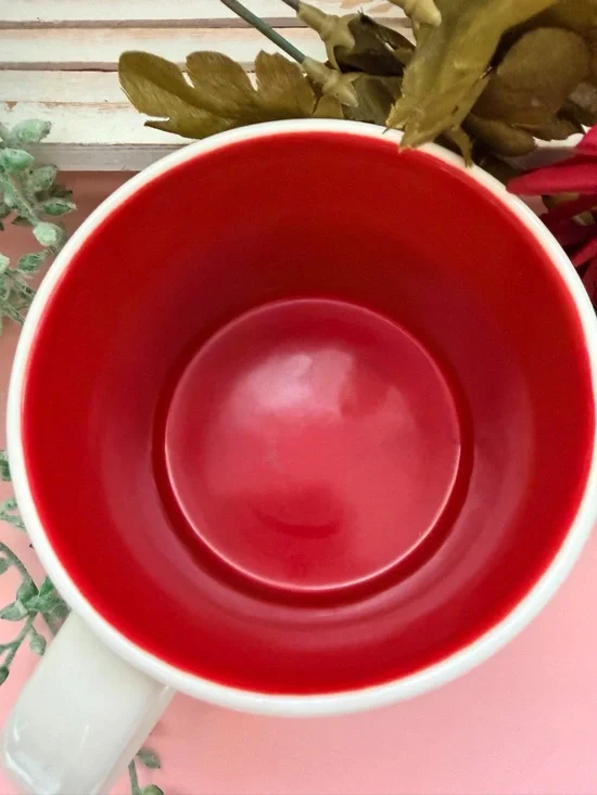 Starbucks Japan Sakura Red and White You Are Here Series Ceramic 14 Oz Mug - Picture 4 of 9